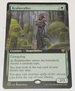 Realmwalker (Extended Art) Kaldheim Regular MTG MAGIC THE GATHERING NEW UNPLAYED - Image 1