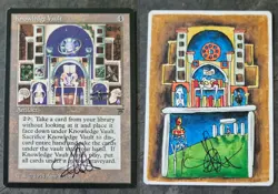 MTG Magic - ARTIST PROOF - Knowledge Vault - AP - by original artist Amy Weber - Image 1