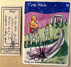 MTG ARTIST PROOF Spanish Celestial Sword Time Walk AP Sketch Art Amy WEBER Magic - Image 1