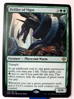 MTG Defiler of Vigor (NM) Promo stamped Magic The Gathering - Image 1
