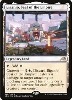 Eiganjo, Seat of the Empire (Foil, #268, LP) Kamigawa: Neon Dynasty (NEO), MTG - Image 1