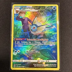 Pokemon Vaporeon TCG TG02/TG30 Brilliant Stars Trainer Gallery Ultra Rare Holo - Image 1