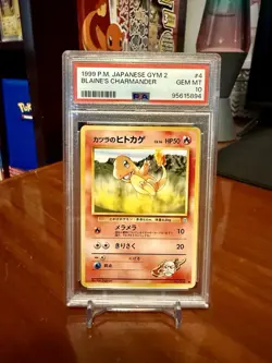 Pokemon Japanese Blaine’s Charmander, Charmeleon, Charizard PSA 10 🔥 - Image 3