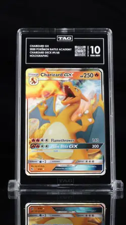 Pokemon 2019 Charizard GX 9/68 Sun & Moon Hidden Fates 9/68 Holo Gem Mint TAG 10 - Image 1