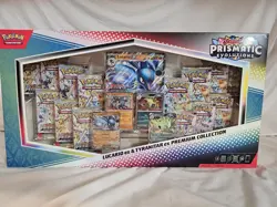 Pokemon TCG SV Prismatic Evolutions Lucario EX & Tyranitar EX Premium IN HAND! - Image 1