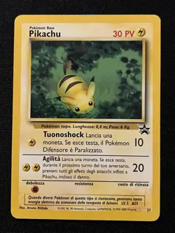 CARTA POKEMON PIKACHU 27 BLACK STAR PROMO - ITA - 2000 - - Image 1