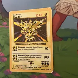 Pokemon TCG Zapdos 16/102 Base Set Shadowless Holo Rare - Image 4