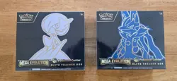 Pokemon Center Mega Evolution Gardevoir & Lucario ETB Elite Trainer Box Set Of 2 - Image 1