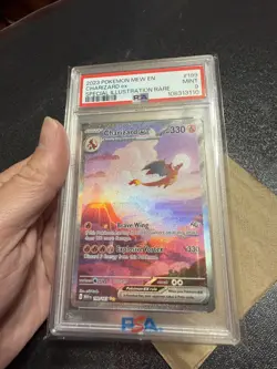Pokemon 2023 Mew En-151 Special Illustration Rare #199 Charizard EX PSA 9 Mint - Image 3