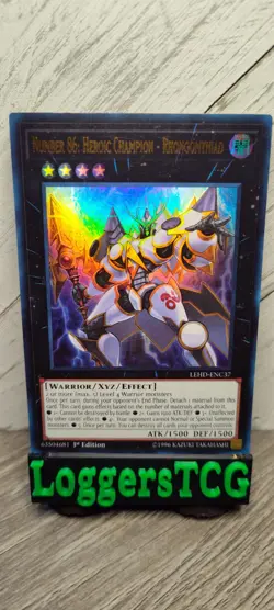 Yu-Gi-Oh! Number 86 Heroic Champion - Rhongomyniad / LEHD ENC37 1st Edition LP - Image 1