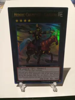 Yu-Gi-Oh! Heroic Champion - Gandiva ABYR-EN042 Ultra Rare 1st Ed NM/VLP - Image 1