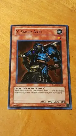 X-Saber Axel - HA01-EN010 Yugioh! Yu Gi Oh! Foil Holo Super Rare Nice! - Image 1