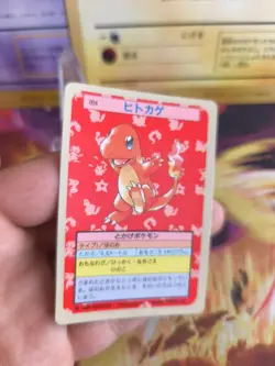 Pokemon Karte Card Topsun blue back 1995 bandai japanese Charmander Glumanda NM - Image 2