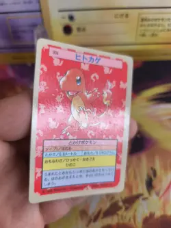 Pokemon Karte Card Topsun blue back 1995 bandai japanese Charmander Glumanda NM - Image 4