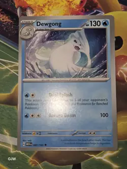 Pokemon TCG Dewgong Scarlet Violet-151 087/165 Regular Uncommon CCG Card NM - Image 1