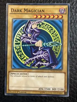 Dark Magician YGLD-ENA03 Common 1st Edition Yugioh Trading Card - Image 1