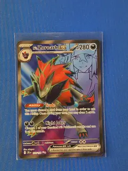 N's Zoroark EX 175/159 Full Art NM/M Journey Together Pokemon Card - Image 1
