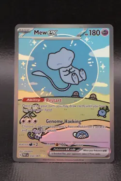 Mew 232/091 Pokemon Card Scarlet Violet Paldean Fates Special Illustration Rare - Image 1