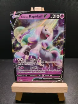 Pokemon TCG Galarian Rapidash V SWSH111 Black Star Promo Card Near Mint English - Image 1