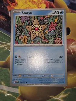 Pokemon TCG Staryu Scarlet Violet-151 120/165 Regular Common CCG Card NM - Image 1