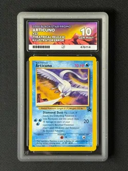 ACE 10 Articuno 22 Black Star Promo Pokemon Card WOTC Promo GEM MINT - Image 1