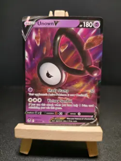 Pokemon TCG Unown V 065/195 Silver Tempest Ultra Rare Holo Card Near Mint Eng - Image 1