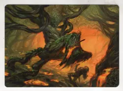 MTG Modern Horizons 3 Art Series Card #20 Stump Stomp - Image 1