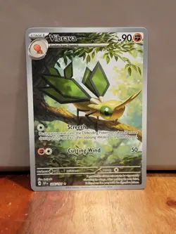 Pokemon TCG Vibrava 206/191 Sv08: Surging Sparks Illustration Rare Card - Image 1