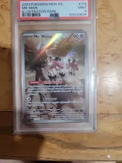 Pokemon TCG Mr. Mime Scarlet & Violet Holo Illustration Card 179/165 MINT - Image 1