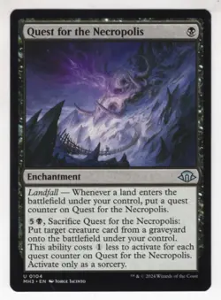 MTG Modern Horizons 3 Uncommon Card #104 Quest for the Necropolis - Image 1