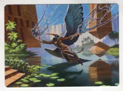 MTG Modern Horizons 3 Art Series Card #14 Nadu Winged Wisdom - Image 1