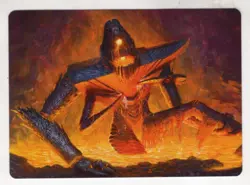 MTG Modern Horizons 3 Art Series Card #5 Molten Gatekeeper - Image 1