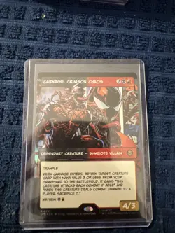 Carnage, Crimson Chaos (Borderless) 227 MTG Marvel's Spider-Man FOIL - Image 1