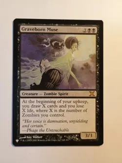 Graveborn Muse 145/383 The List Mtg Magic The Gathering Regular Rare 10th ED NM - Image 1