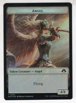 MTG Modern Horizons 3 Double Sided Foil Token #2/3 Eldrazi Spawn / Angel - Image 2