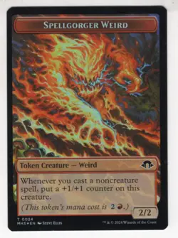 MTG Modern Horizons 3 Double Sided Foil Token #2/24 Eldrazi Spawn / Spellgorger - Image 2