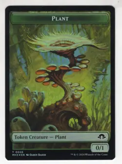 MTG Modern Horizons 3 Double Sided Foil Token #2/26 Eldrazi Spawn / Plant - Image 2