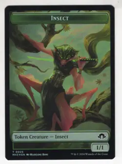 MTG Modern Horizons 3 Double Sided Foil Token #2/25 Eldrazi Spawn / Insect - Image 2