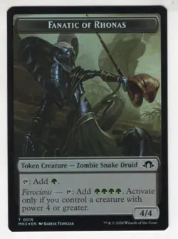 MTG Modern Horizons 3 Double Sided Foil Token #2/15 Eldrazi Spawn / Fanatic - Image 2