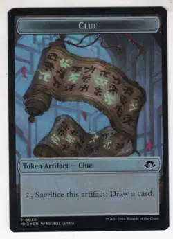 MTG Modern Horizons 3 Double Sided Foil Token #2/30 Eldrazi Spawn / Clue - Image 2