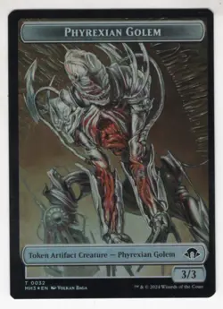 MTG Modern Horizons 3 Double Sided Foil Token #2/32 Eldrazi Spawn / Golem - Image 2