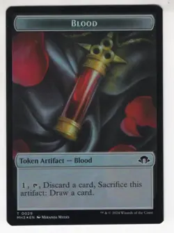 MTG Modern Horizons 3 Double Sided Foil Token #2/29 Eldrazi Spawn / Blood - Image 2