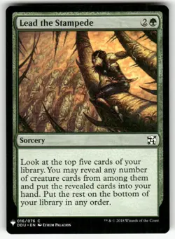 LEAD THE STAMPEDE #16 MTG THE LIST REPRINTS - Image 1