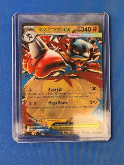 Mega Lucario EX 77/132 - Pokemon Mega Evolution TCG - Near Mint - Image 1
