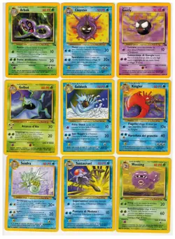 Pokemon TCG Fossil Lotto 9 Cards Seadra Arbok Italiano - Image 1