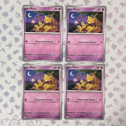 4x Abra 4x Kadabra 4x Alakazam Pokemon TCG Mega Evolution Playset NM - Image 4