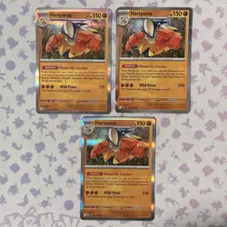 4x Hariyama Holo 3x Makuhita Pokemon TCG Mega Evolution Playset NM - Image 4