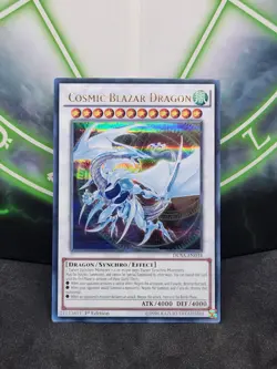 Yugioh Cosmic Blazar Dragon DUSA-EN034 Ultra Rare 1st Edition NM - Image 1