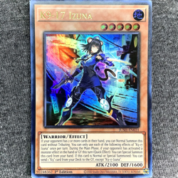 Yugioh! TCG - K9-17 Izuna - Ultra Rare - JUSH-EN031 - Justice Hunters - 1st [NM] - Image 1