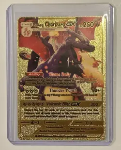 Pokemon Card Charizard GX. Gold rare and collectable. #73 - Image 1